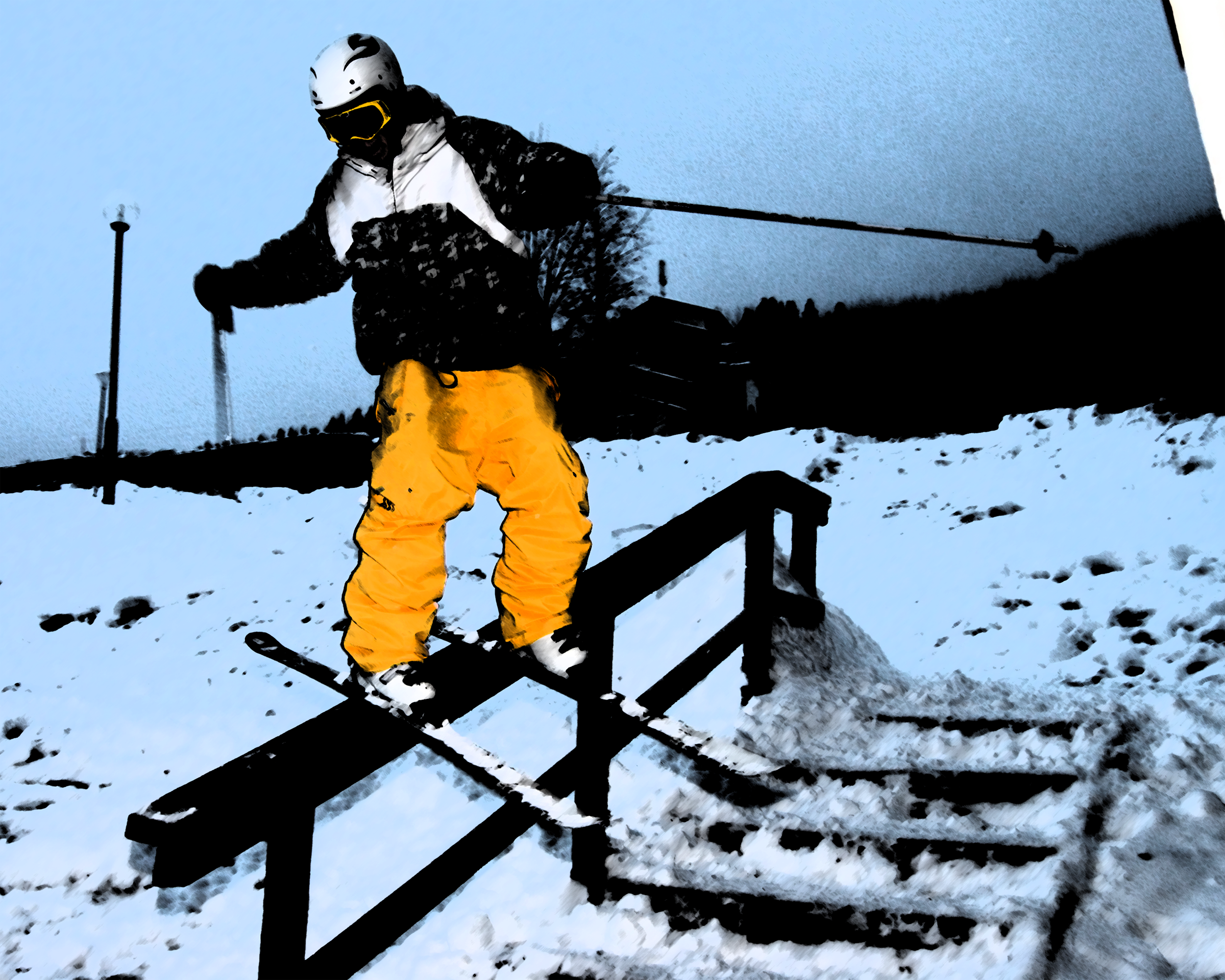 Railslide in Ã…re downtown