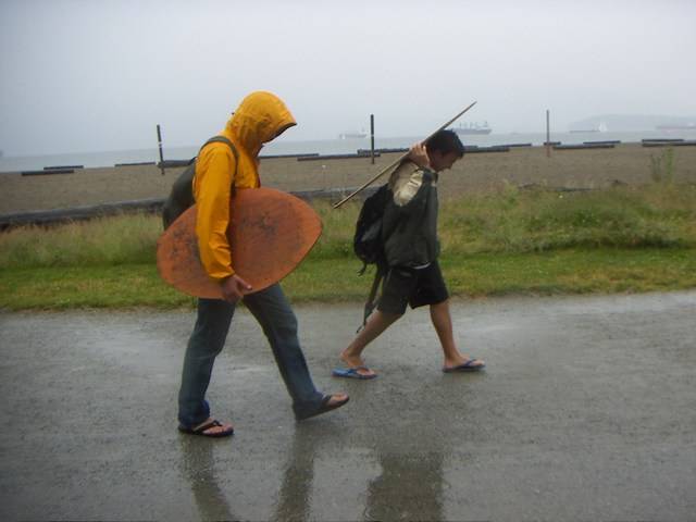 Rain or shine, hardcore skimming