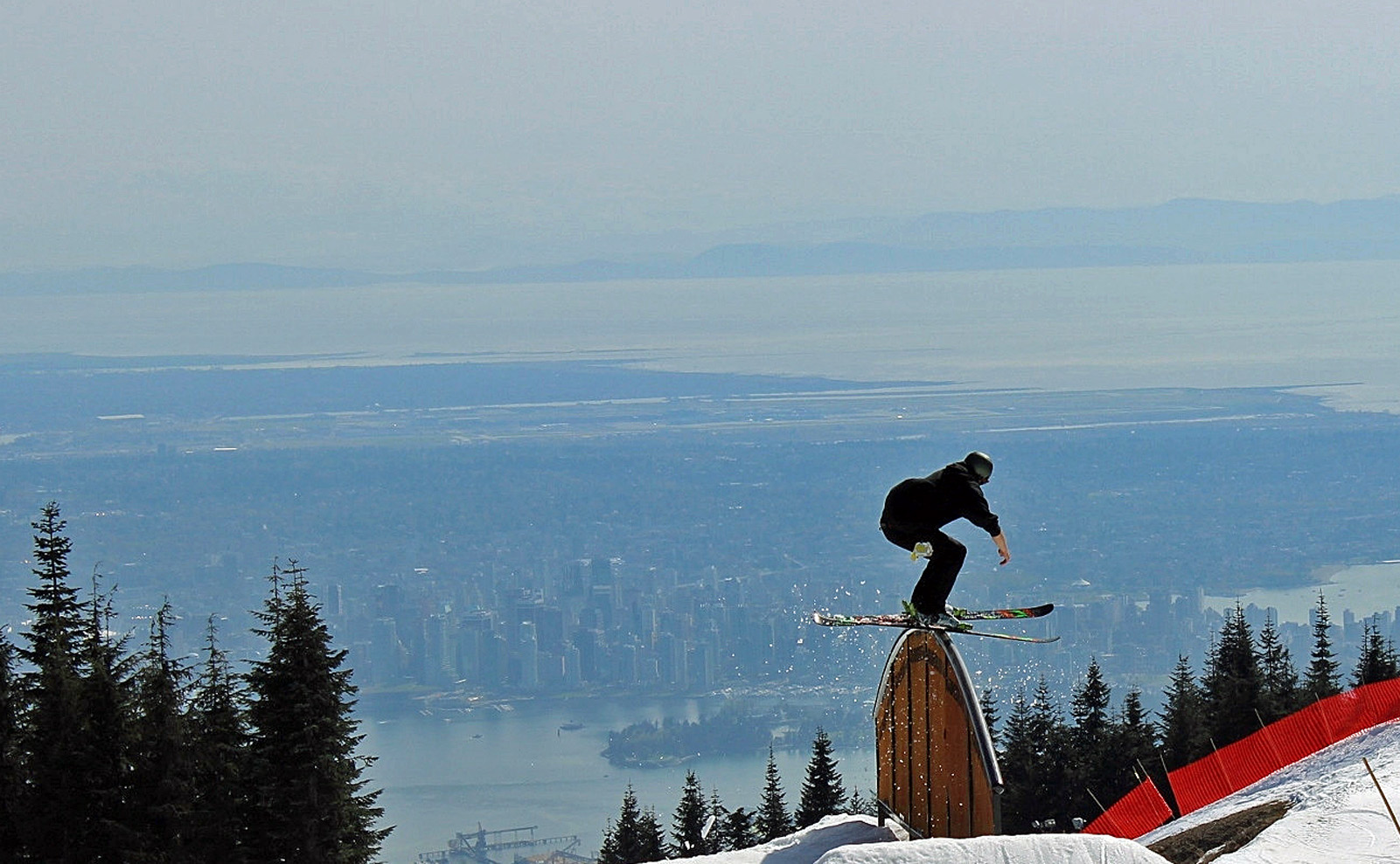Rainbow over the city