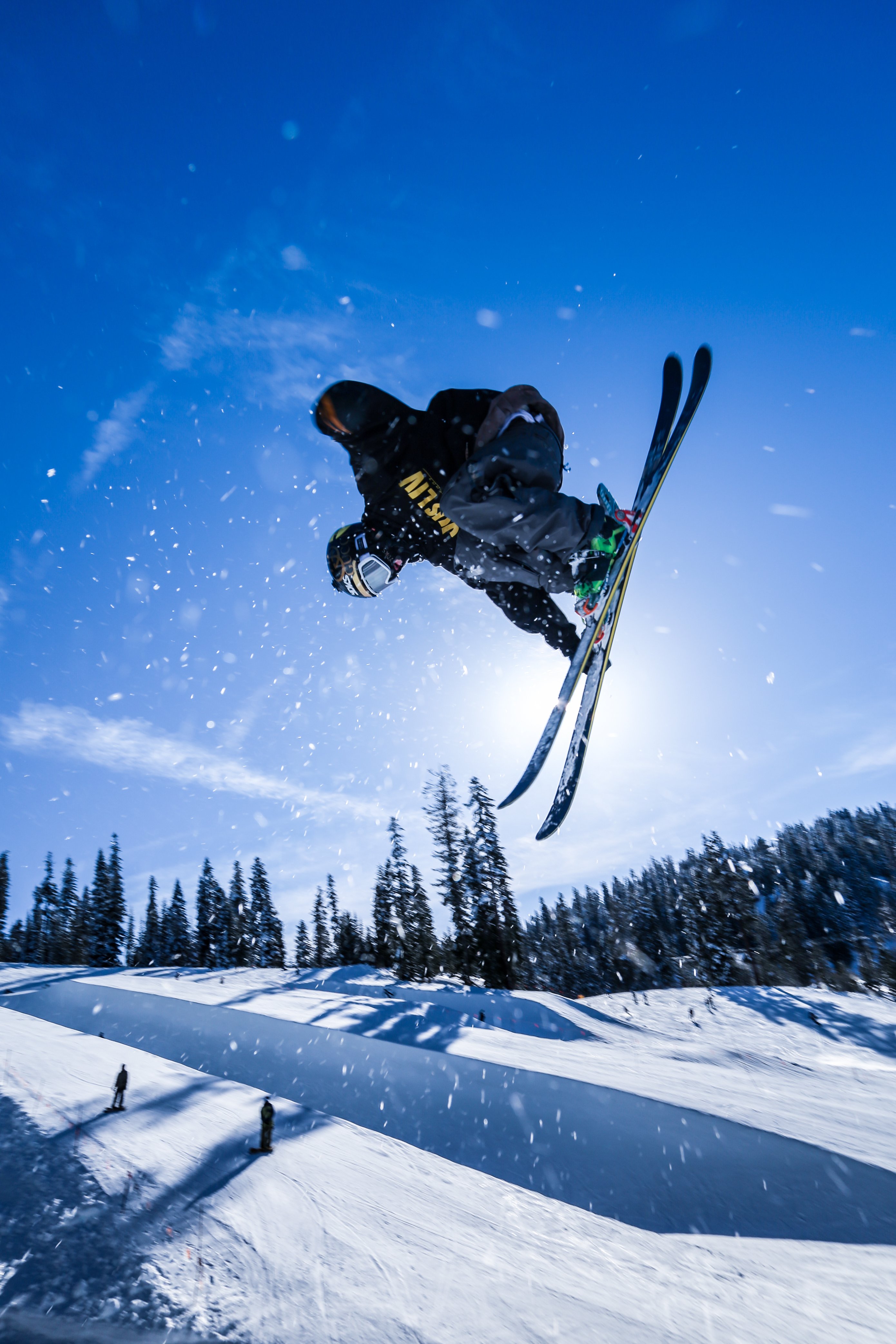 Rals White a.k.a. Yung Lon boosting the 1/4 pipe @northstar.