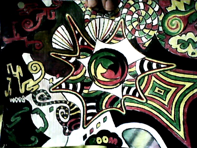 Rasta themed drawing