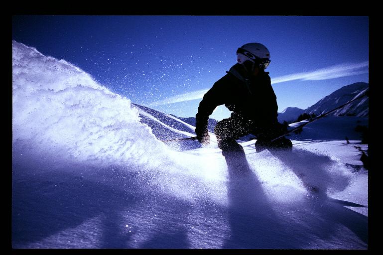 real switch carves in 2 feet of powder