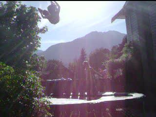 really big cork 5 on the trampoline.  top left corner