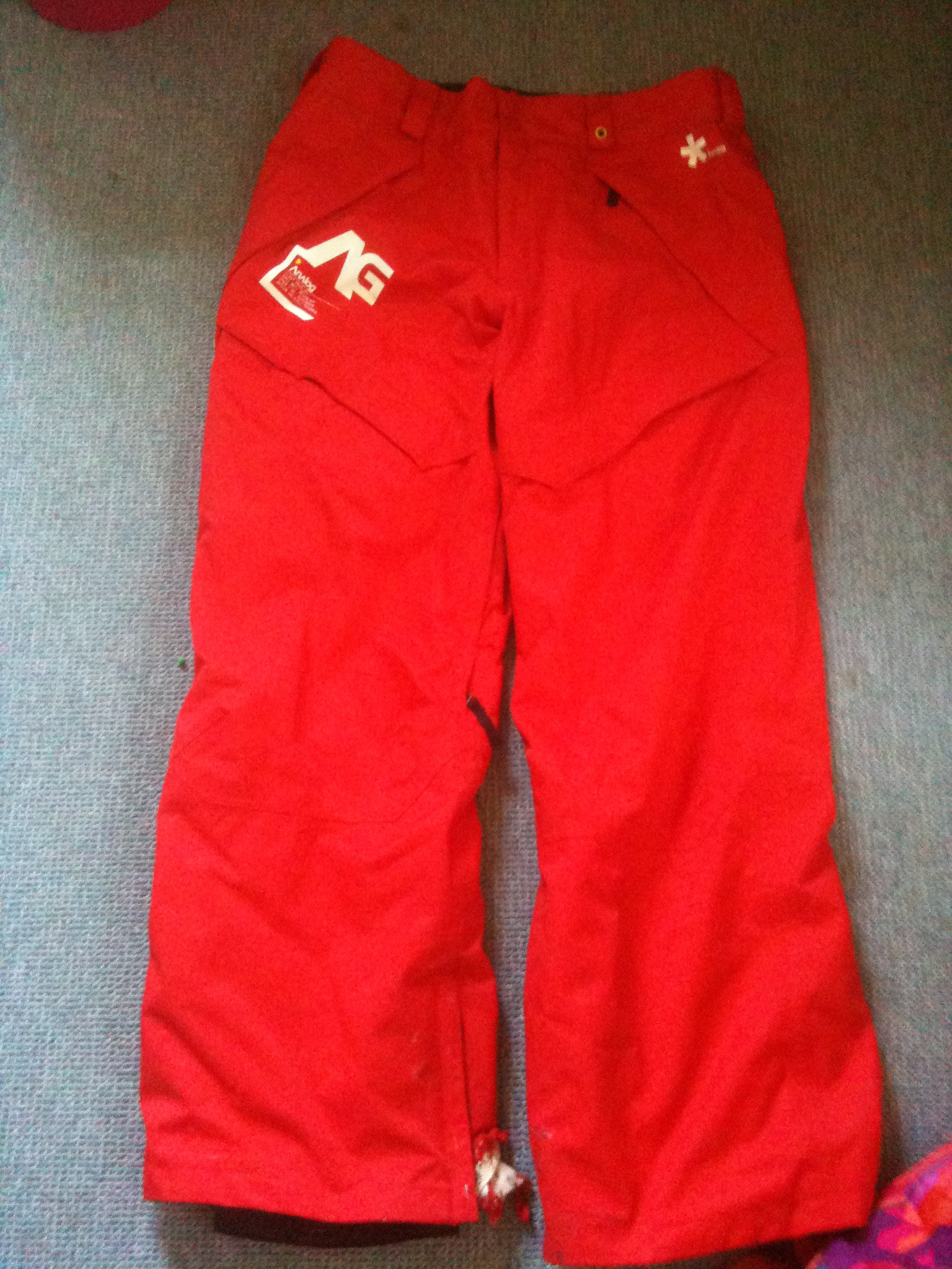 Red analog Pants L for sale