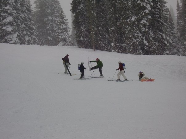 Red Bull... delivered on skis
