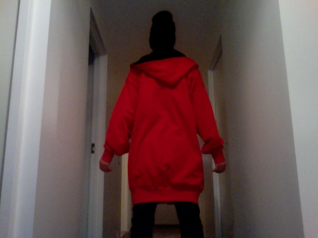 Red Zip-Hood - Back