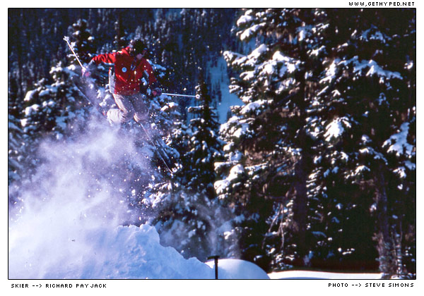 Rich throwin a 3 in the back country