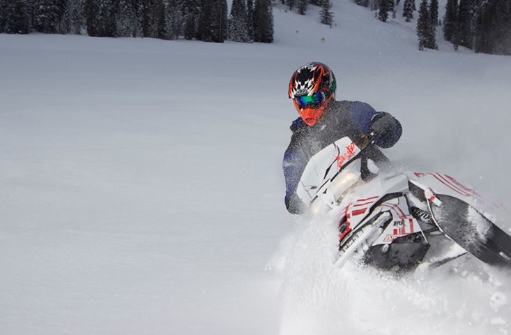 Riding the snow dolphin