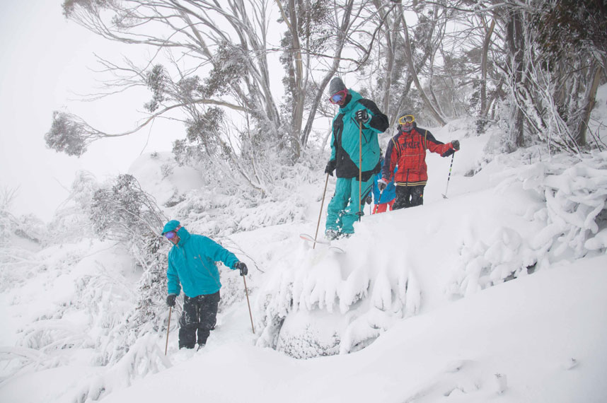 Riding with the god father of aussie skiing