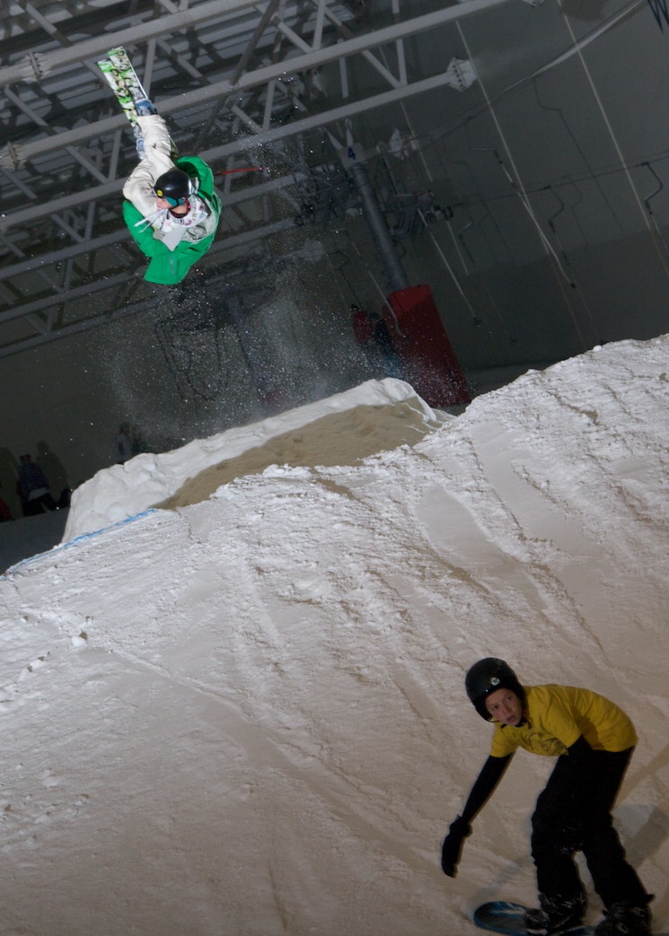 Rodeo to a guy on the landing