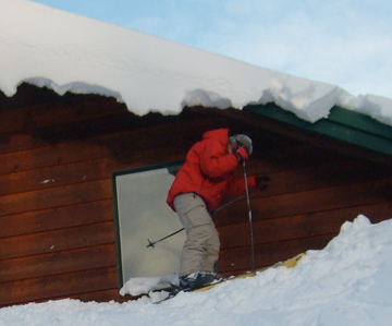 Roof Skiing