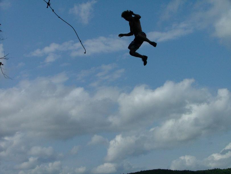 Rope swing last year