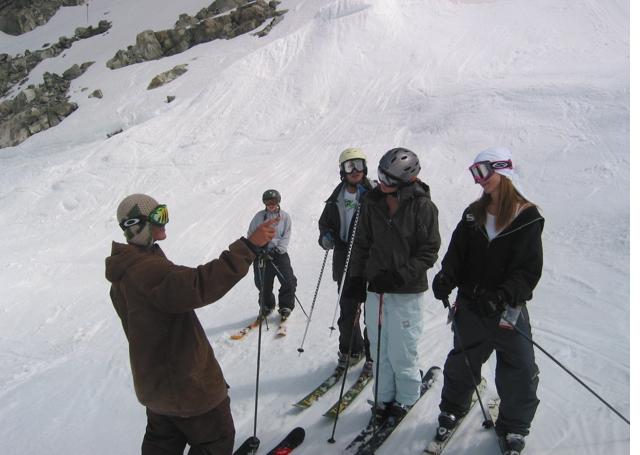 rory pretending to coach us! im on the right