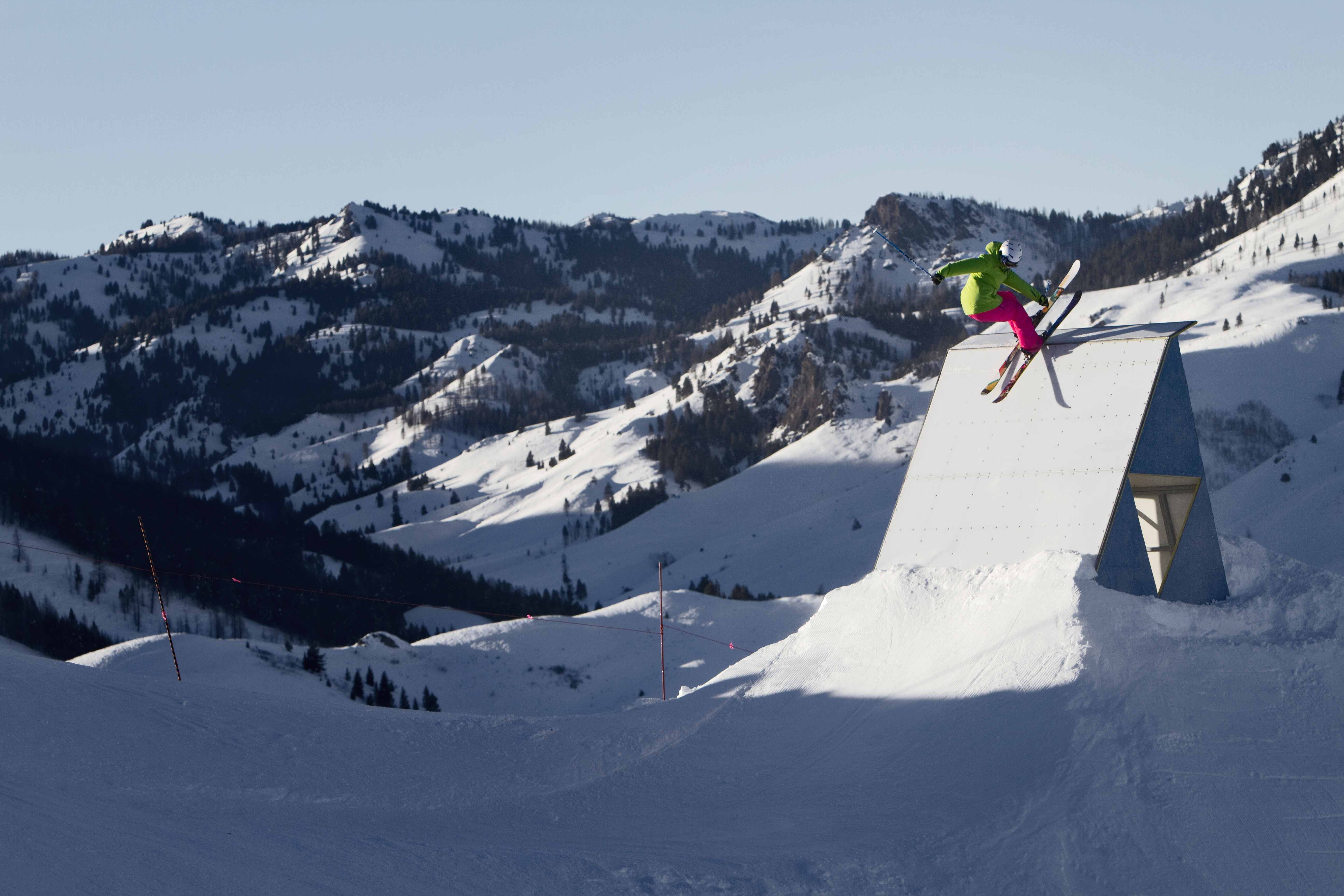 Roz G on Dollar Mountain in Sun Valley