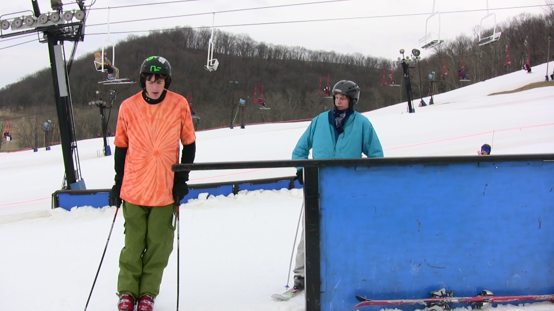 Ryan and Sam by the tall-t rail