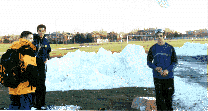 Ryan, Craig, Brad inspecting the hit