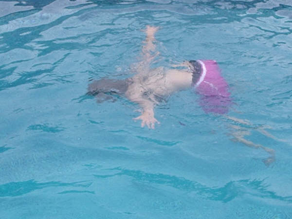 Sad attempt at a dead mans float.