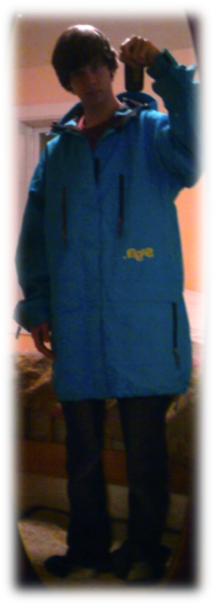 Saga jacket on me, XL 6'1