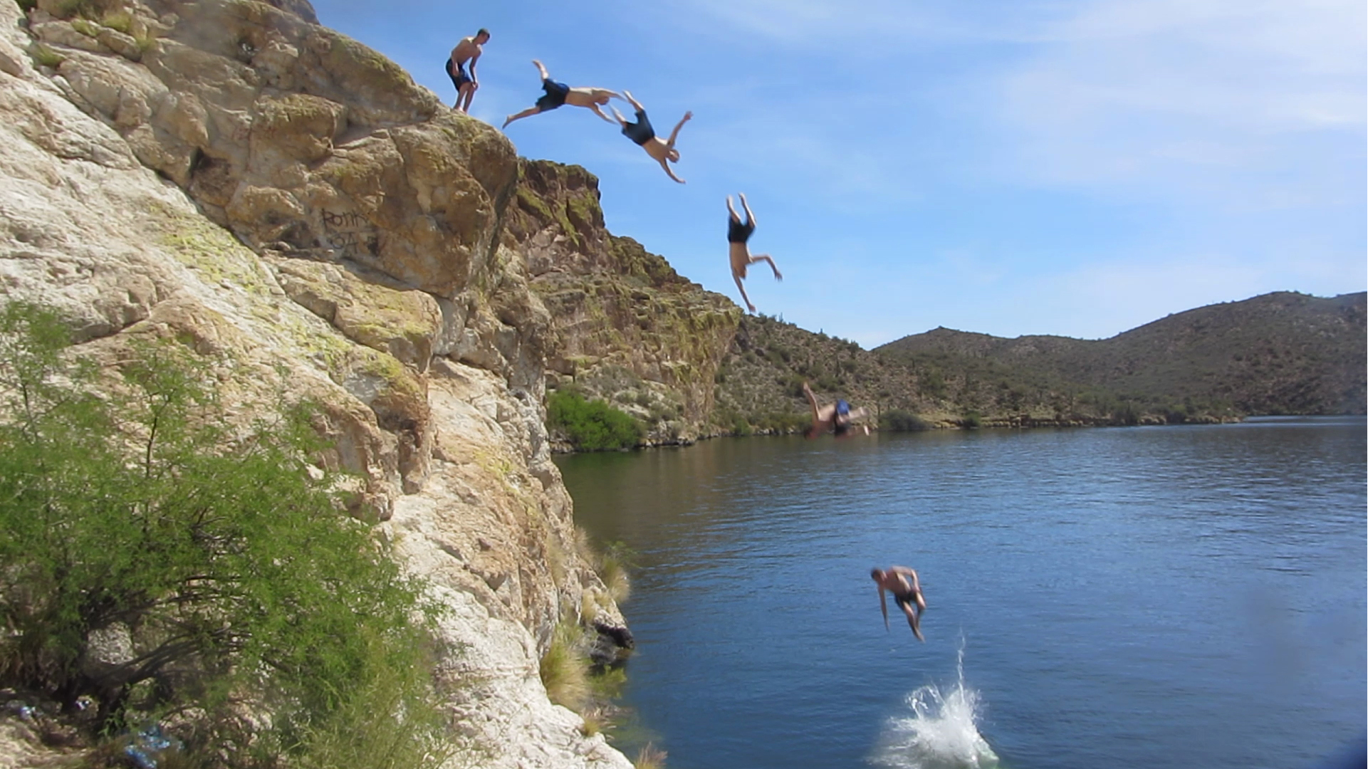 Saguaro Lake Cliff Jump