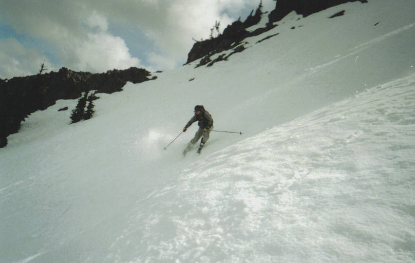 Sam enjoying the ice crust
