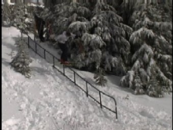*Same rail, new skier in Paradise