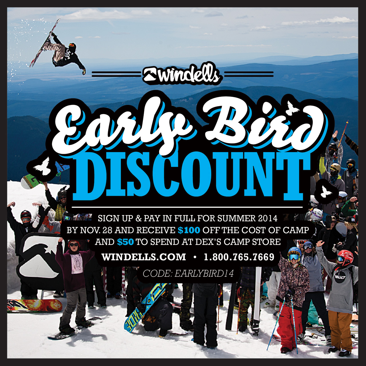 Save $100 and get $50!