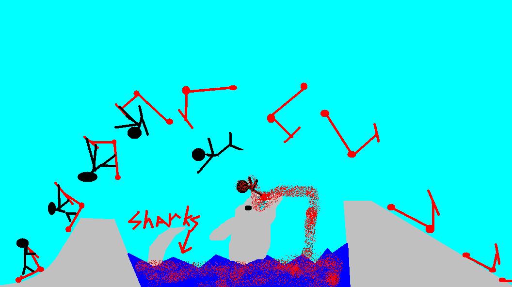 Scooter sam gets eaten by sharks