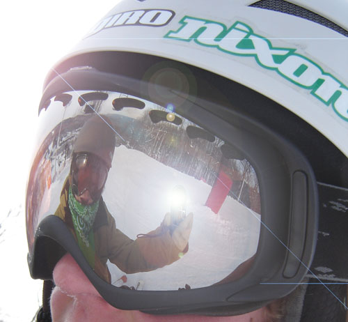 Scoottys gogs, me in reflection