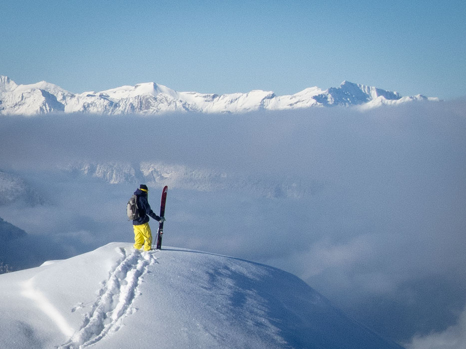 Scoping first pow line of the year