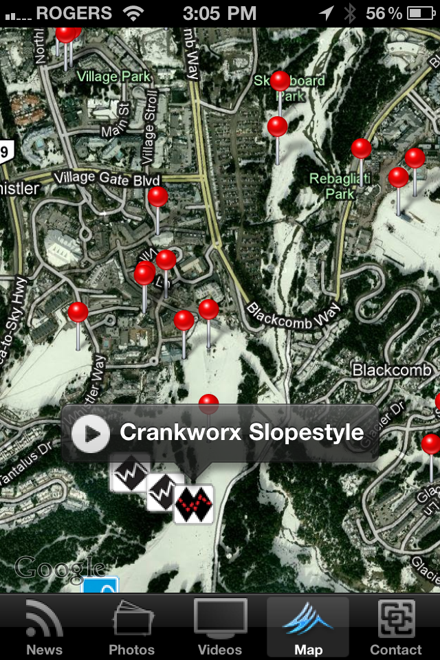 Screen Grab from the Camp of Champions Android and iPhone App
