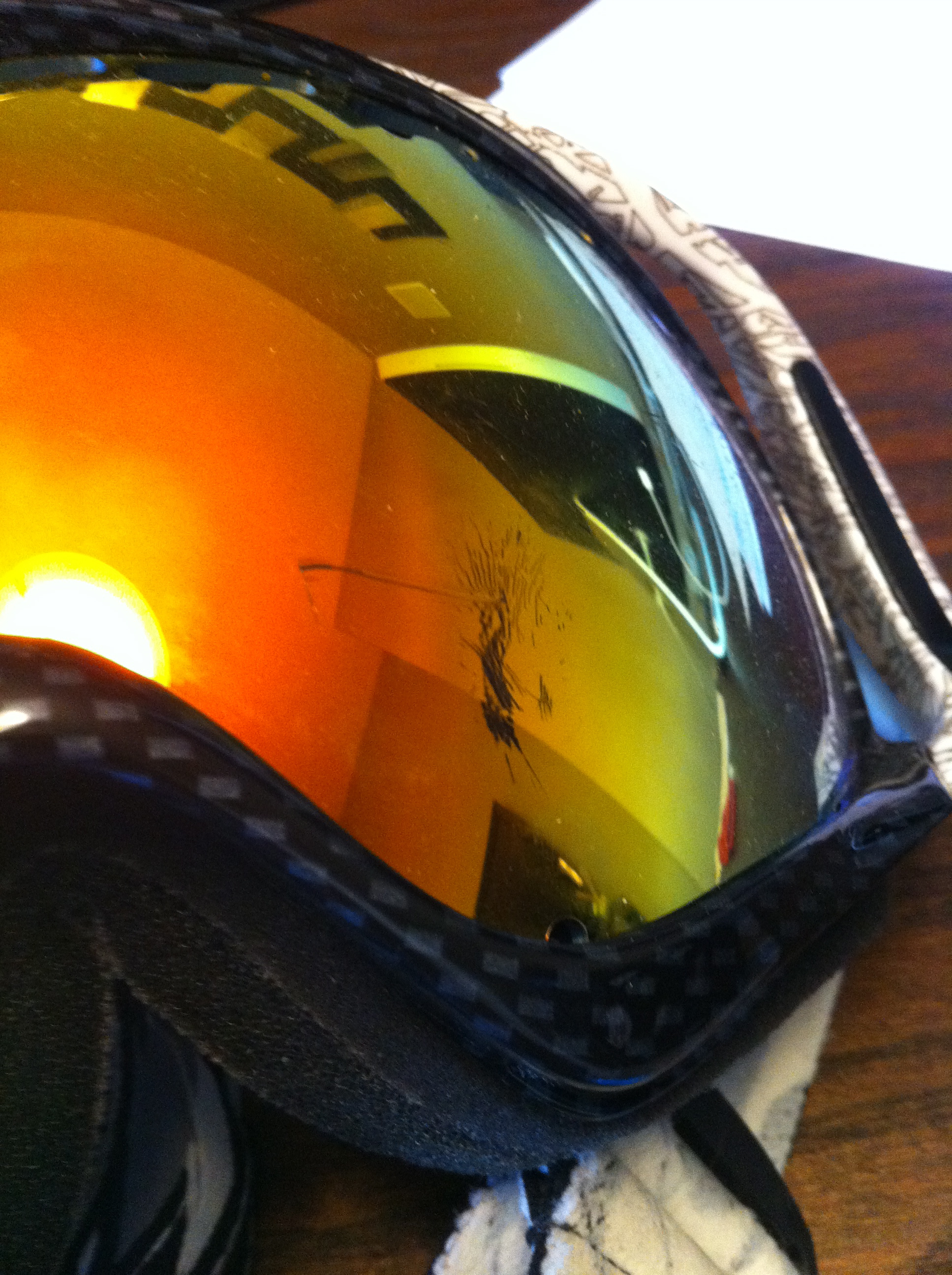 Scuff marks/scratch on goggles
