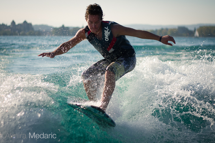 Sean Pettit wakesurfing!