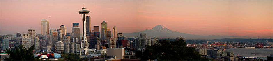 Seattle Skyline Sunset