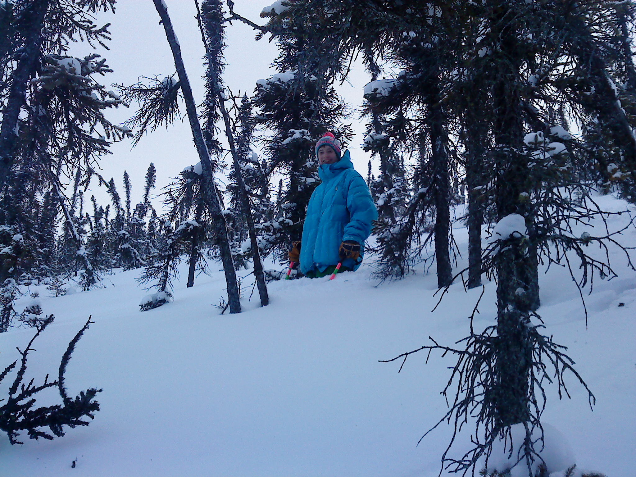 Secret pow stash we hiked this weekend