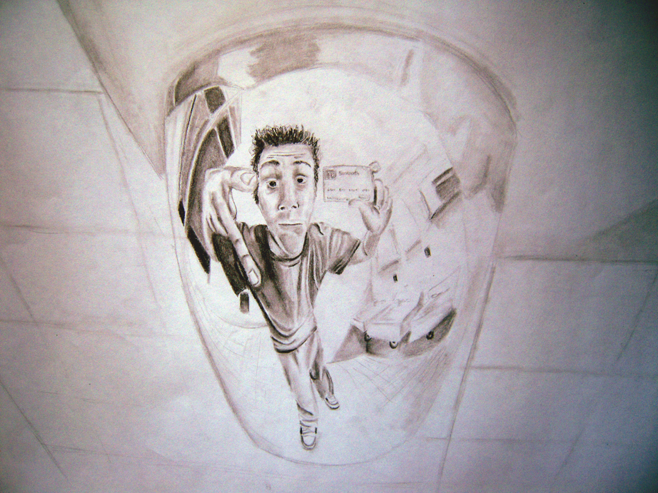 Self portrait (distorted)