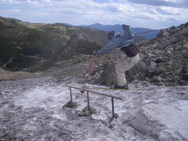September 3rd!!! rail on st. mary's glacier