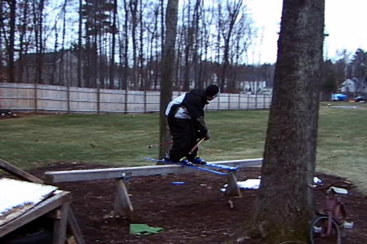 session from left over snow