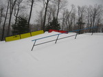 Setup at the top of the park