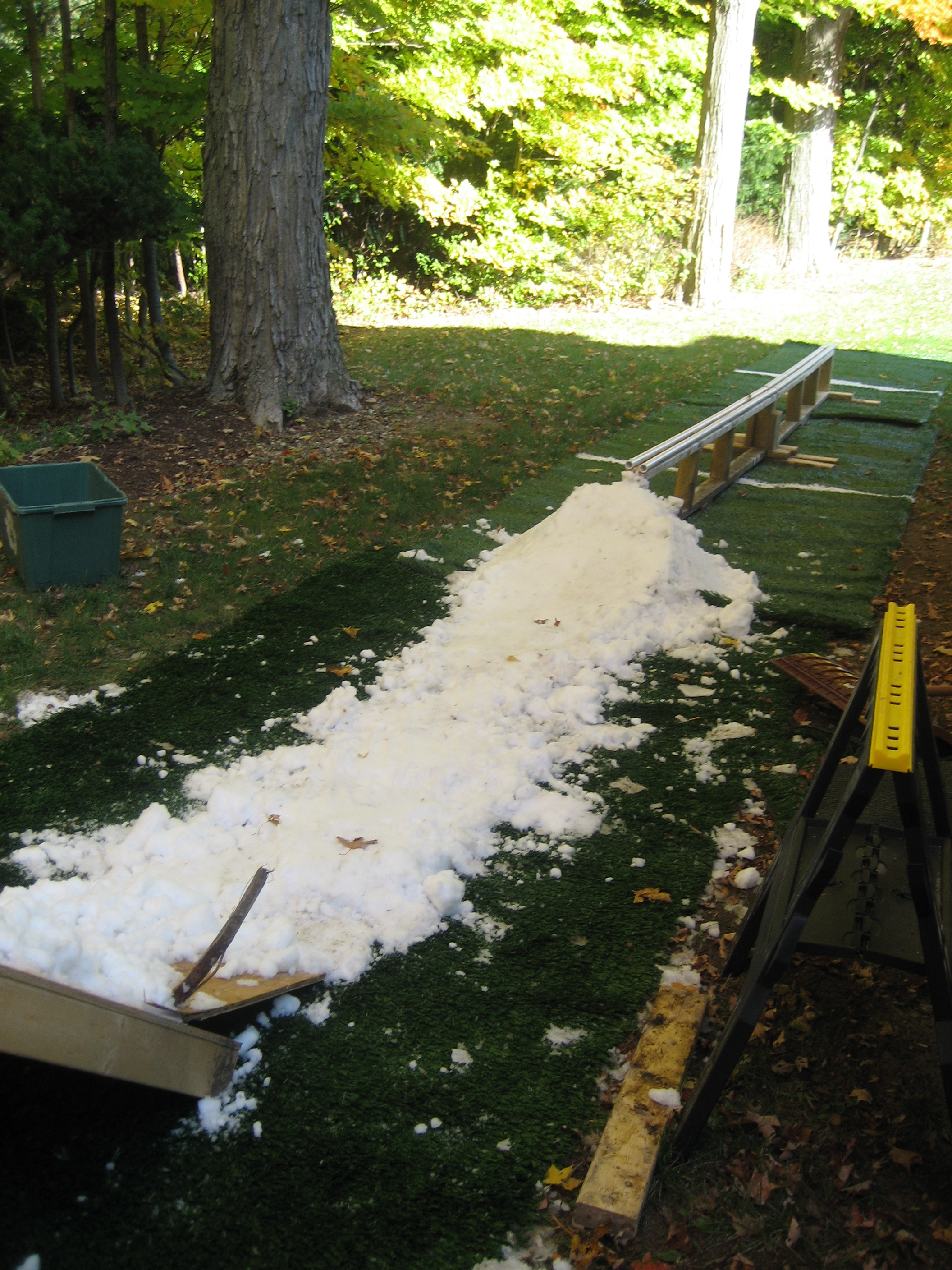 Setup with a little snow