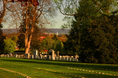 Shadows on a Cemetery