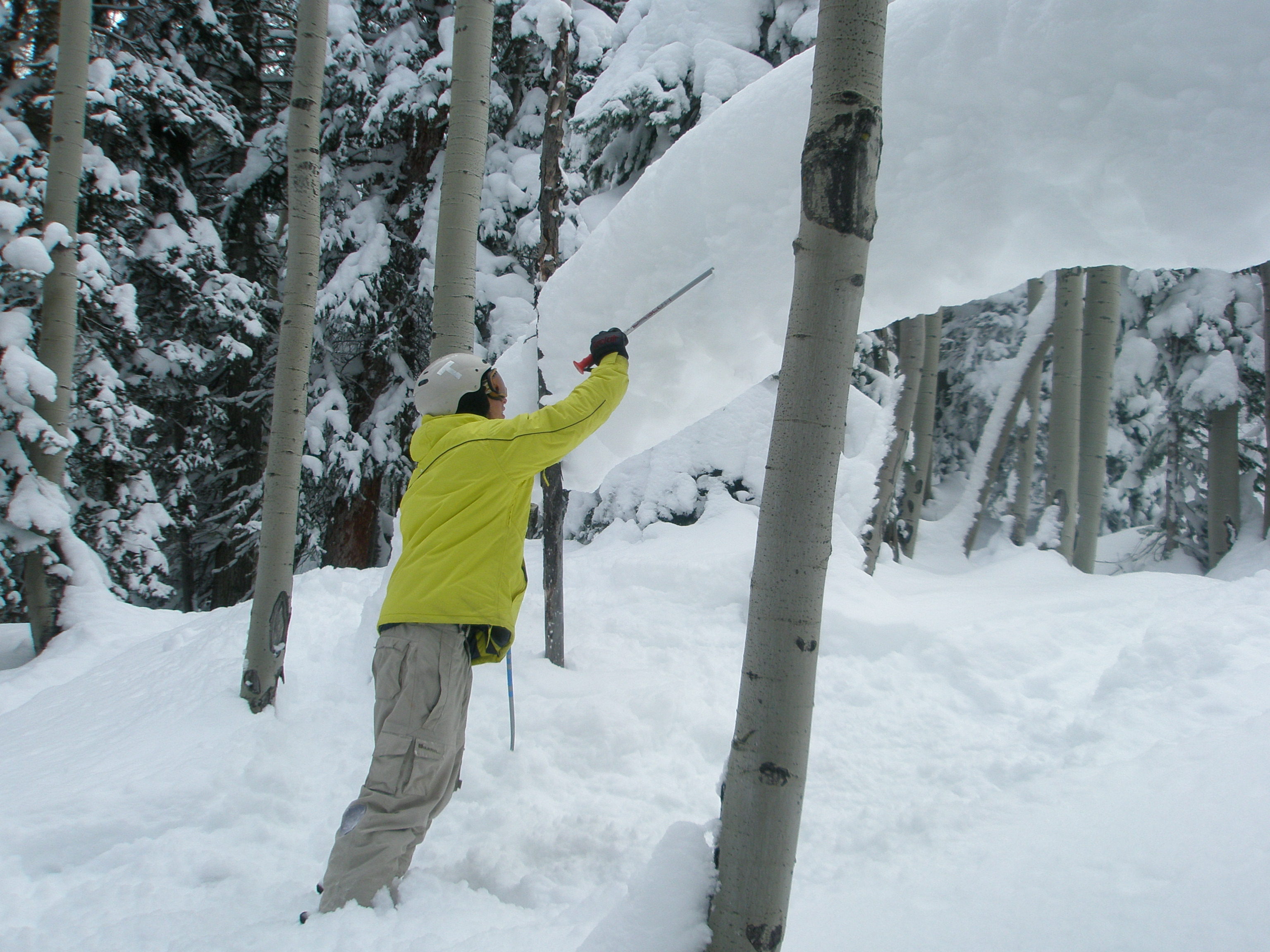 Shane at the top of "The Run" Powderhorn