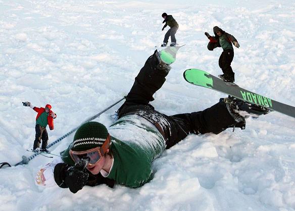 Shit happens when you ski on acid...