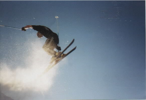 shit snow round there, we built this out of a creek when it finally did snow. trying a tail 3, just