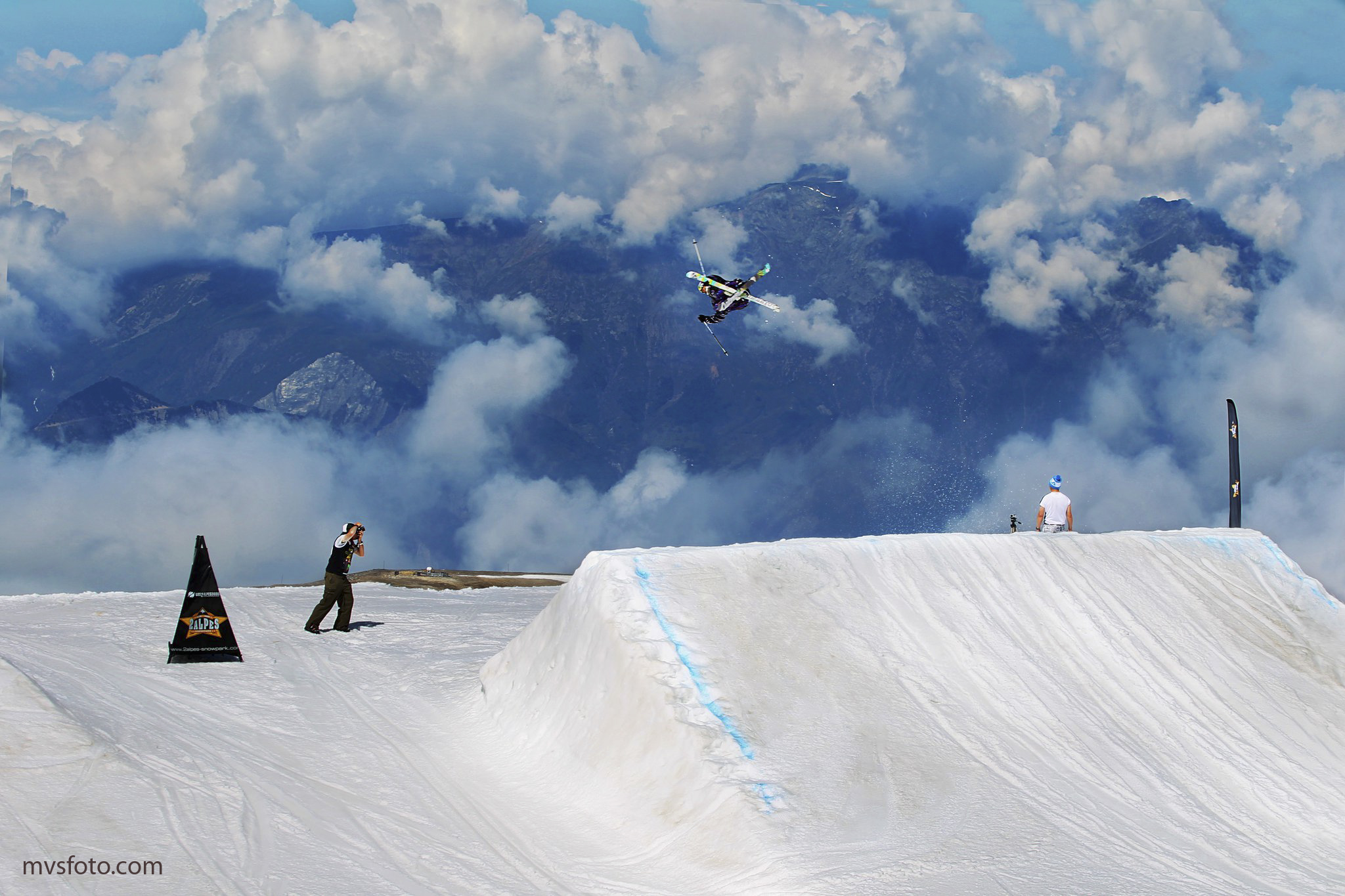 Shootng at Les 2 Alpes, France