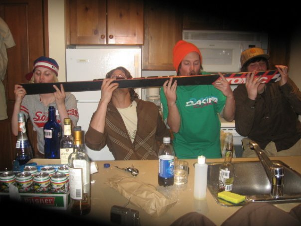Shot ski uno!