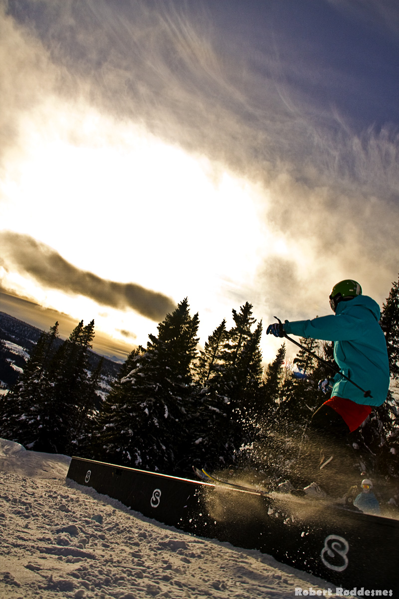 Shralping a rail in Ã¥re