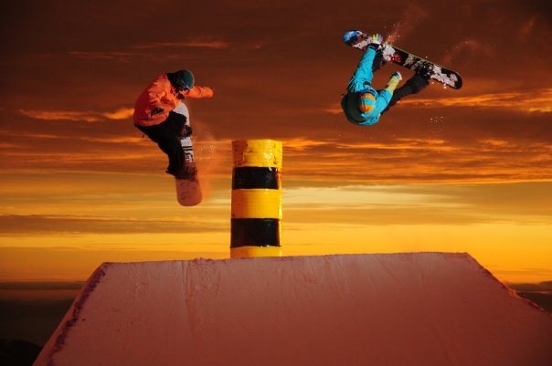 Sick pic in Chile, snowboard