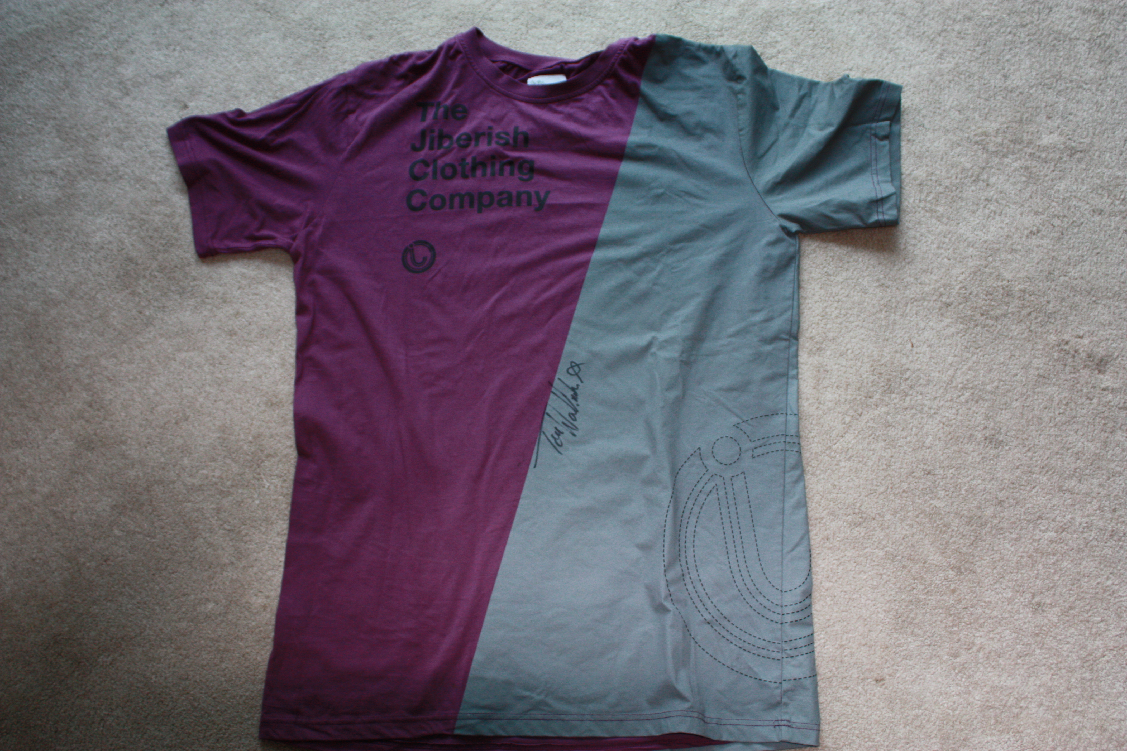 Signed Tom Wallisch jiberish shirt