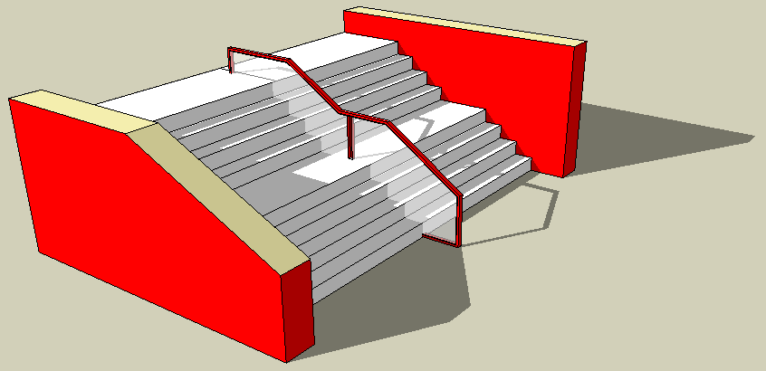 sik stair feature i desinged and made on  google sketchup