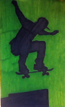 Silhouette drawing for art class